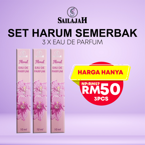 3 pcs Floral Eau De Parfum 10ml