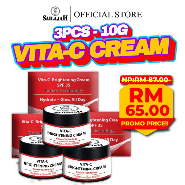 3 pcs Vita- C Brightening Cream 10 g